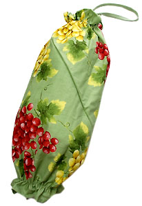 Plastic bags stocker bag (grape. mint green) - Click Image to Close